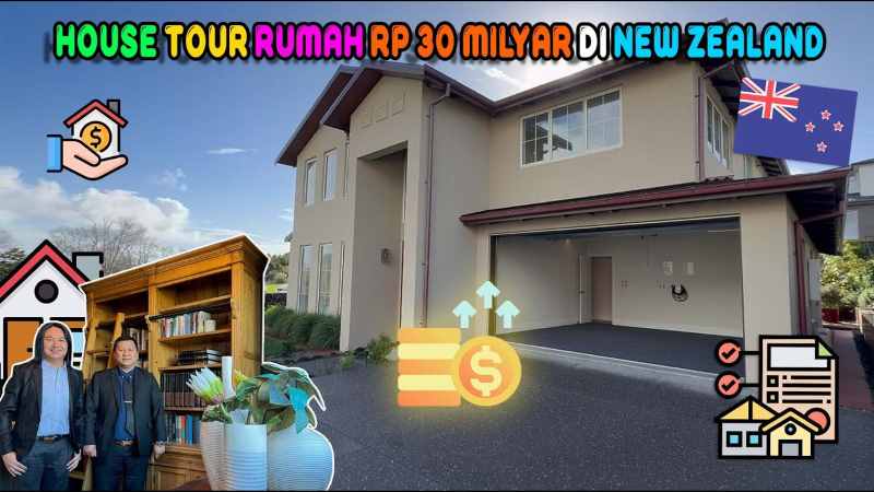 Tour Rumah Mewah 2 Lantai di Long Bay, Selandia Baru