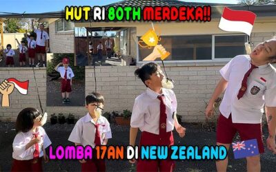 Andy Saputra dan Keluarga Rayakan HUT RI ke-80 dengan Baris-Berbaris dan Lomba 17-an di Selandia Baru