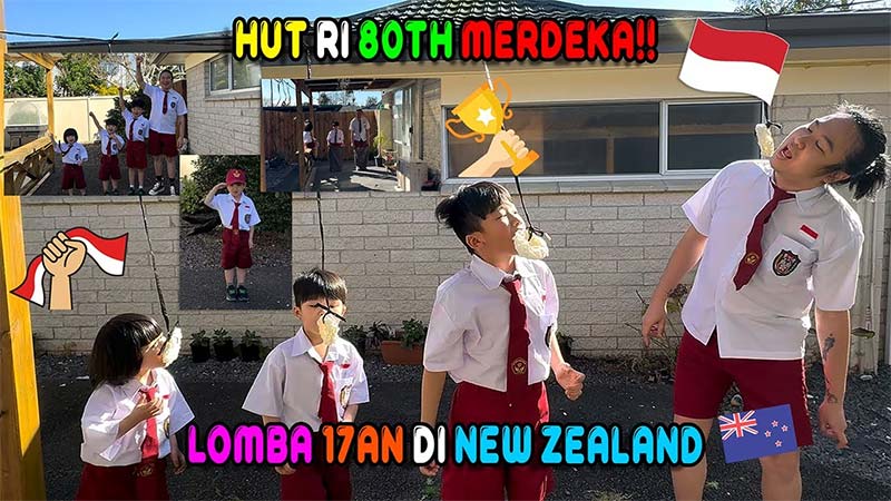 andy saputra, hut ri ke-80 di selandia baru, lomba 17-an di selandia baru