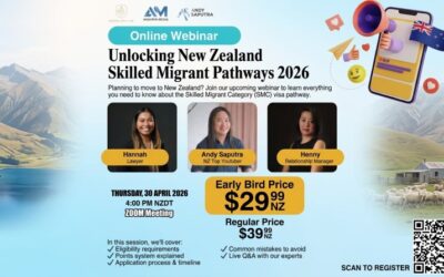 Webinar Online New Zealand 2026 Zoom Meeting, Cara Mudah Pahami Skilled Migrant Pathways & Peluang Kerja di Selandia Baru