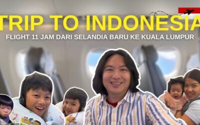 Momen Pulang dari New Zealand ke Surabaya Indonesia via Kuala Lumpur, Tantangan Perjalanan Malam Bersama 4 Anak di Pesawat